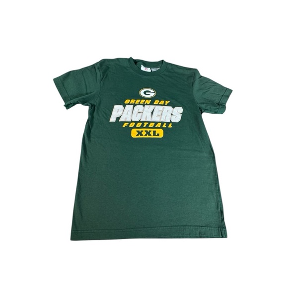 NFL Green Bay Packers Boys Large 10/12 Team T-Shirt Youth Football Tee Green - Picture 1 of 9